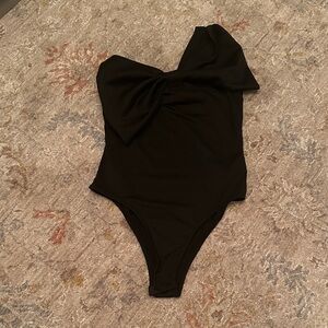 SHEIN Black One-Shoulder women’s jr  Bodysuit